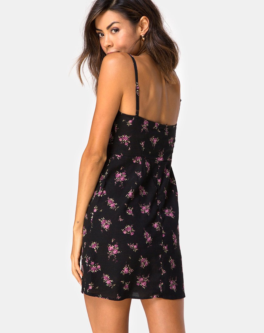 Image of Boyasly Minikleid in Sohey Rose Schwarz