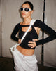 Bild von Brandy Langarm-Top in Schwarz