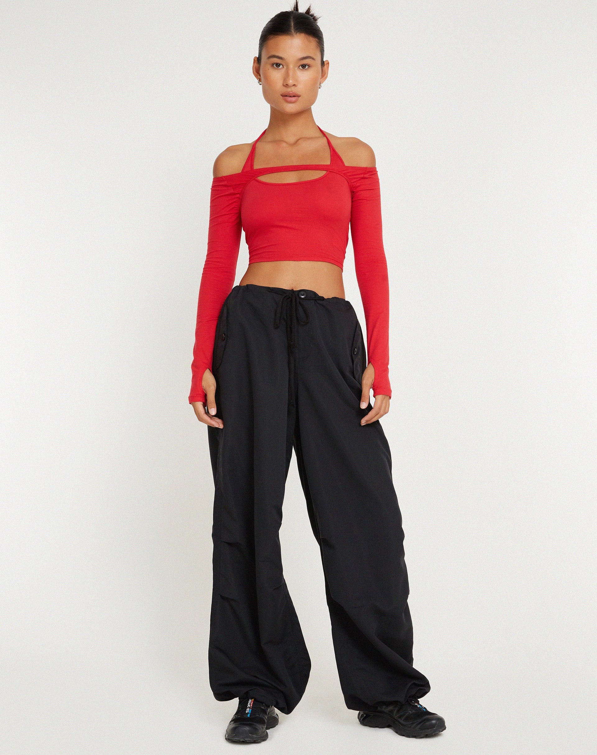Bild von Brandy Langarm-Top in Racing Red