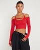 Bild von Brandy Langarm-Top in Racing Red