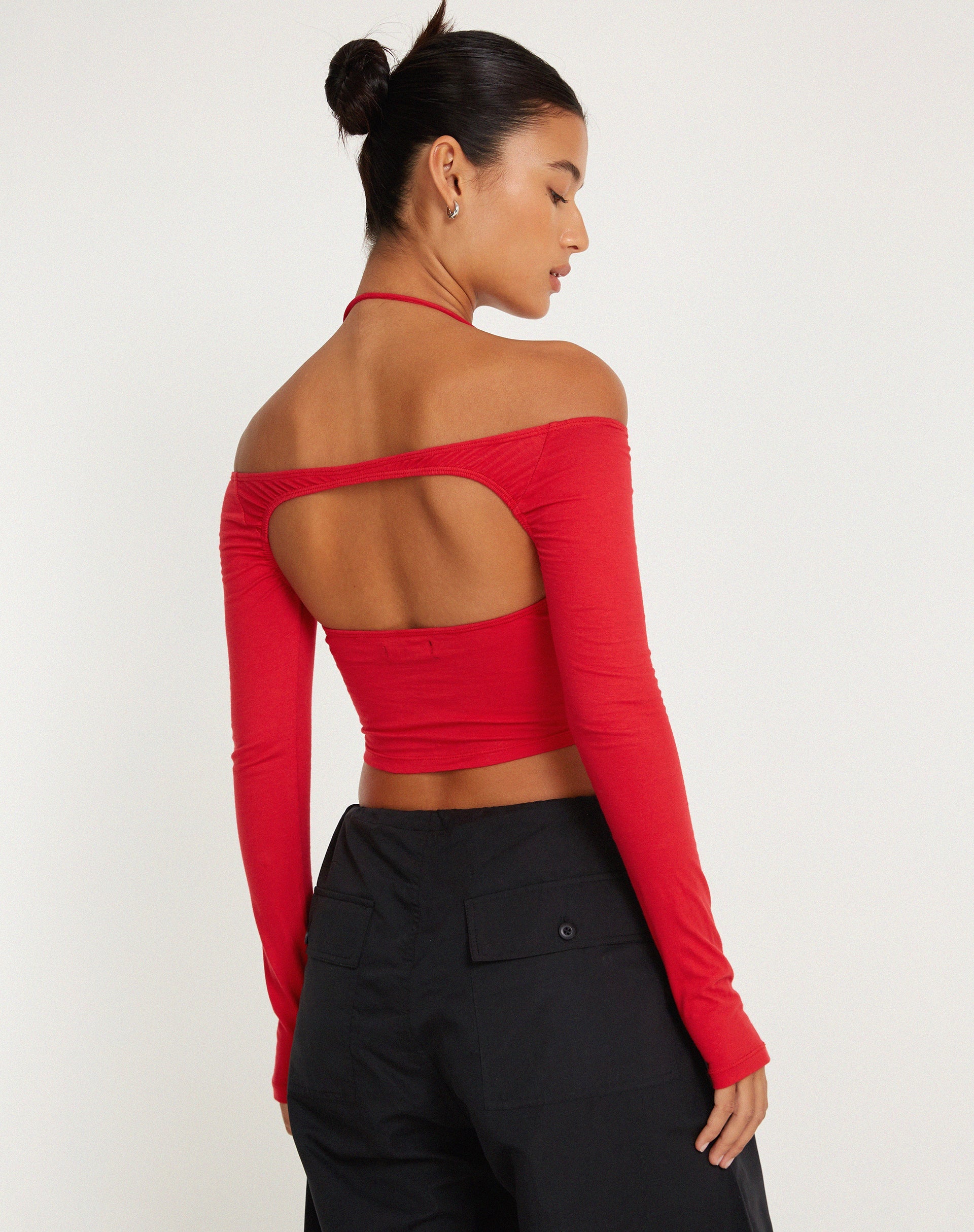 Bild von Brandy Langarm-Top in Racing Red