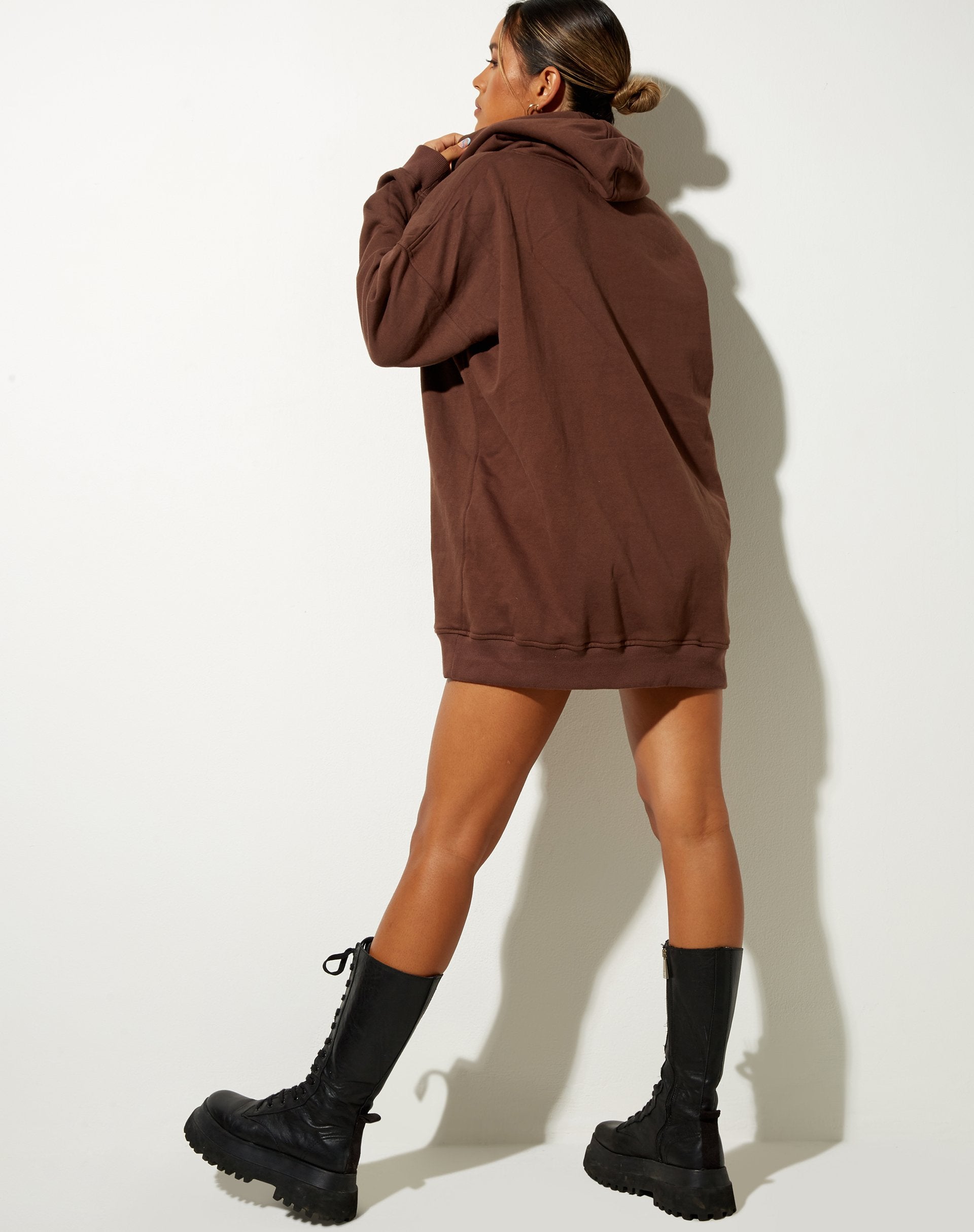 Bild von Bren Hoodie in Deep Mahogany Cherub LAMUR Label Embro