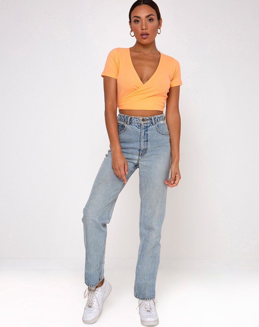 Bild von Bria Top in Rib Cantaloupe