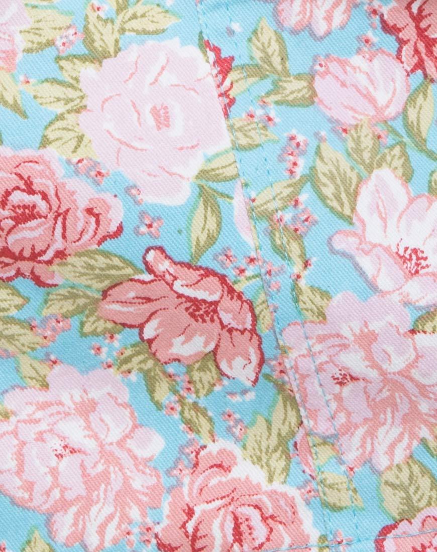 Bild von Mini Broomy Skirt in Bloom Floral Blue Base