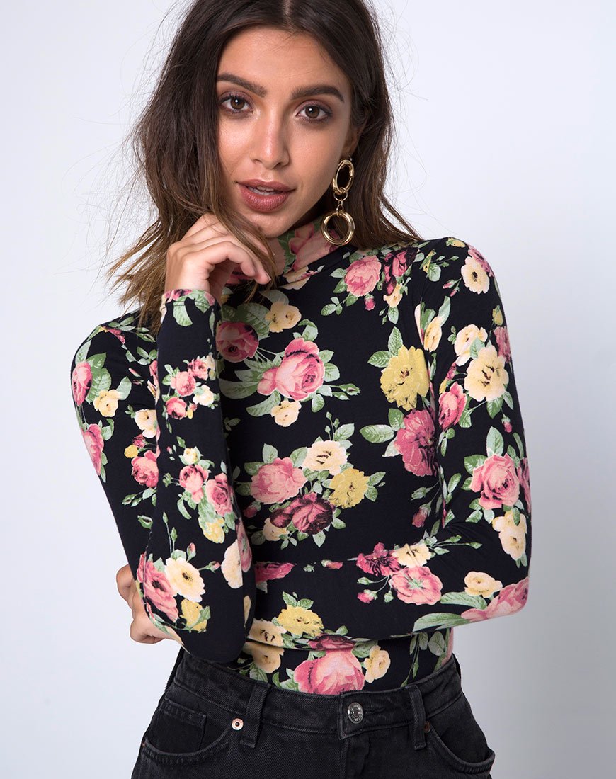 Bryony Langarm-Mieder in Vintage Bloom