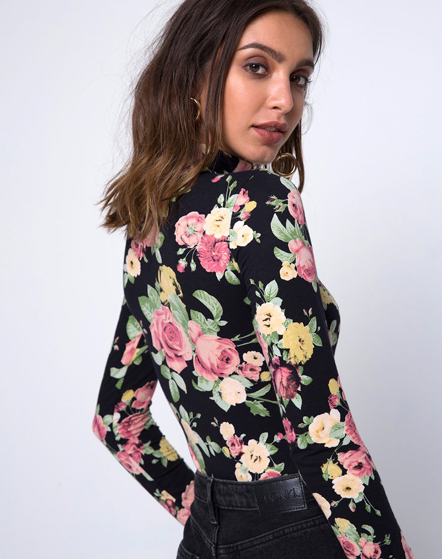 Bryony Langarm-Mieder in Vintage Bloom