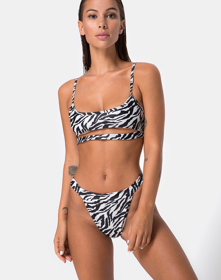 Bild von Bulvya Bikini-Oberteil in Mini Zebra