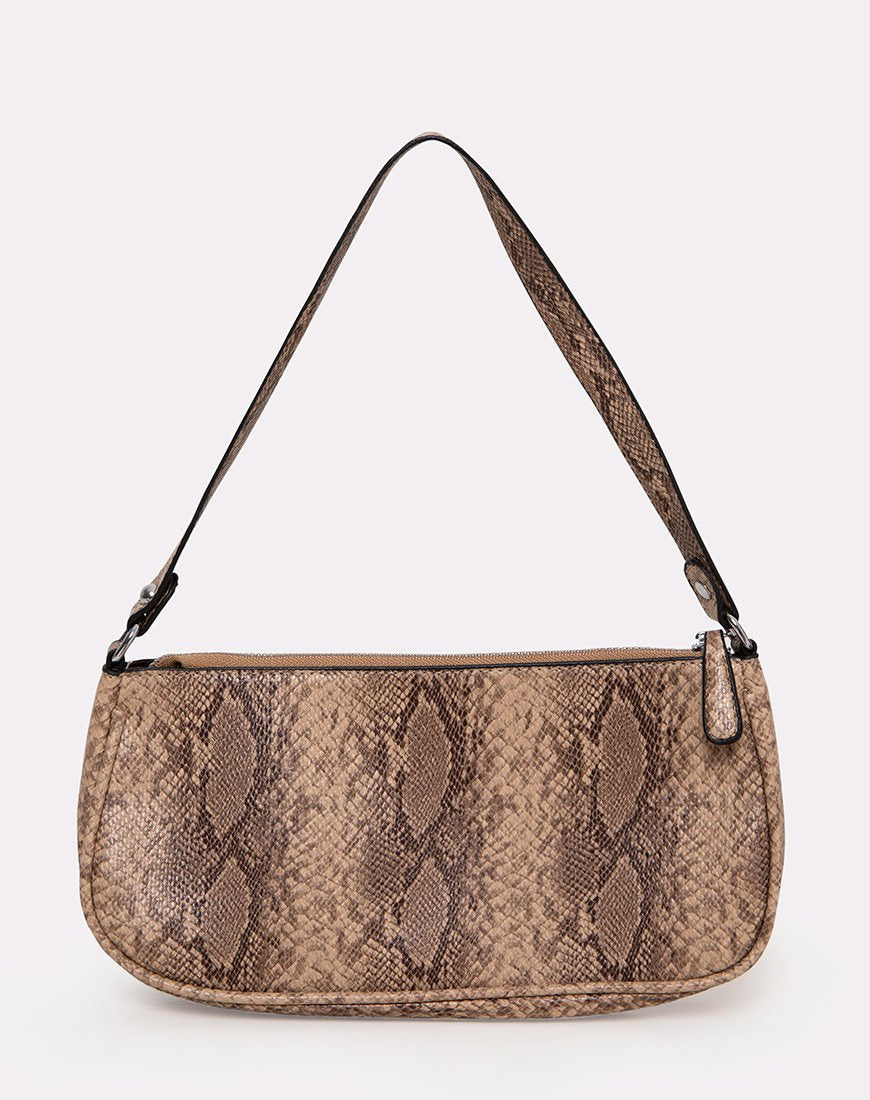 Gigi Umhängetasche in Schlangenbeige