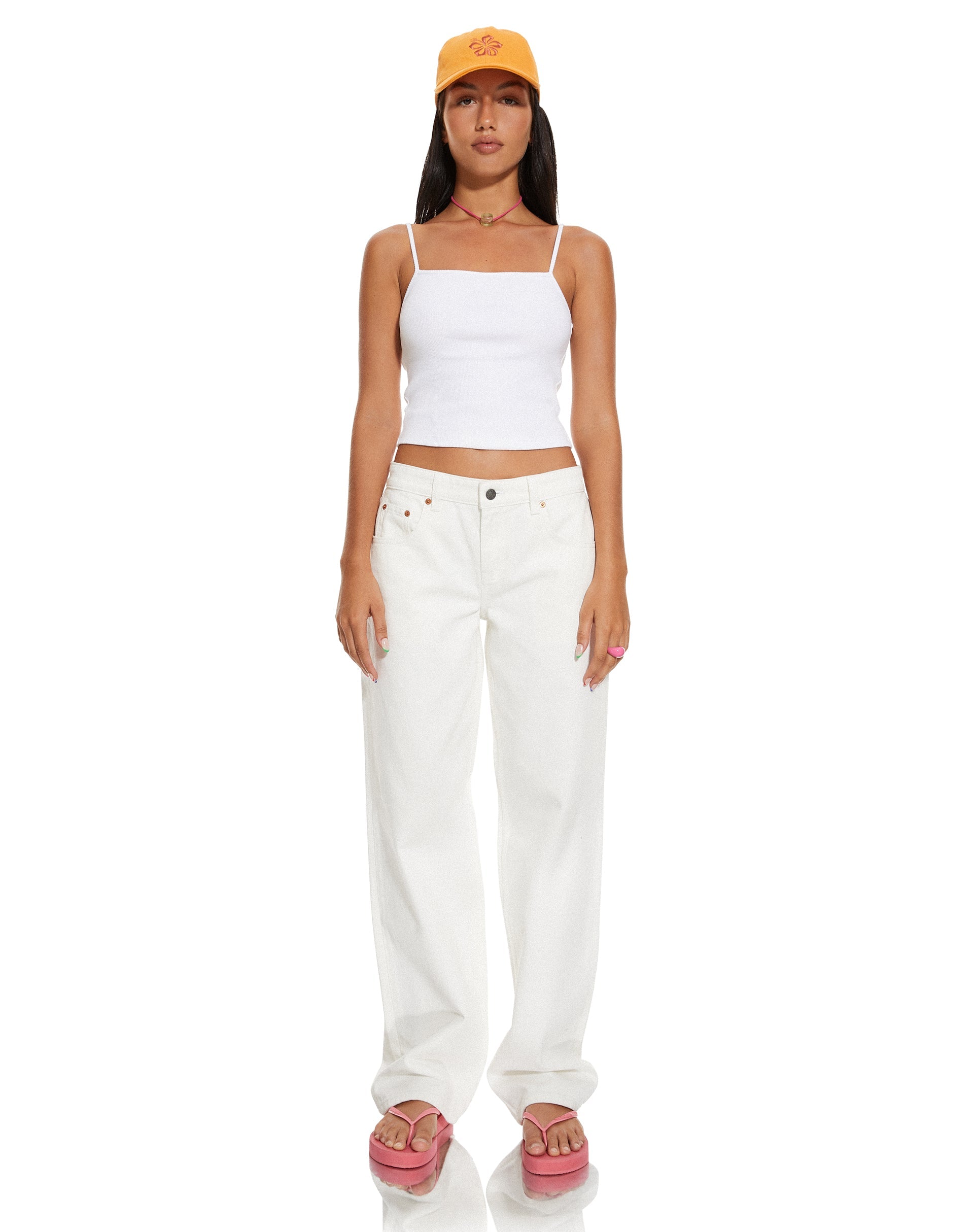 Bild von MOTEL X BARBARA Yoon Crop Top in Weiß