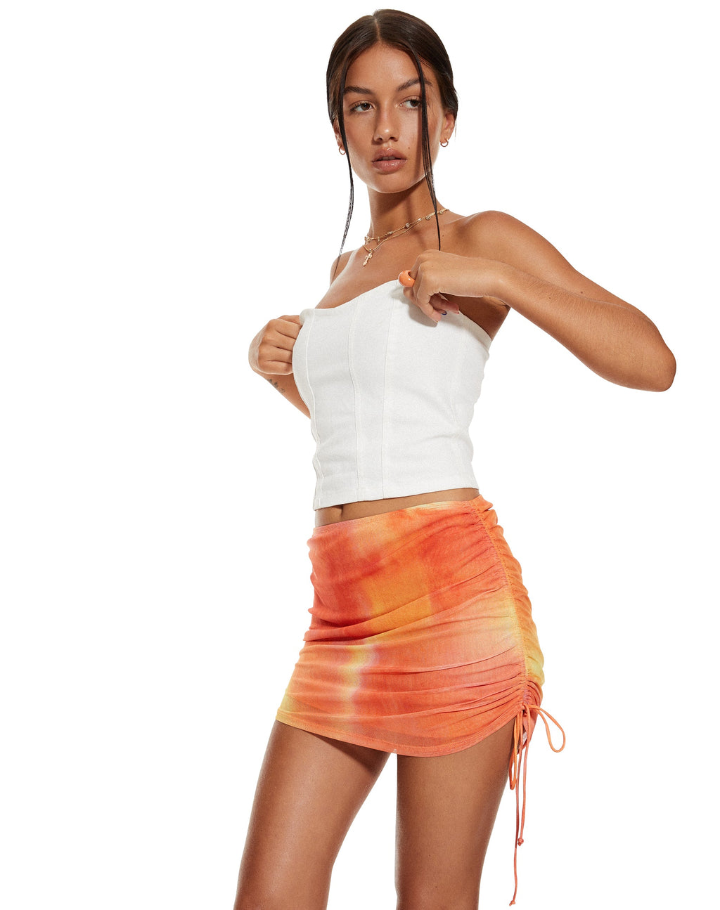 MOTEL X BARBARA Menari Bodycon-Rock in Fruit Crush Aquarell