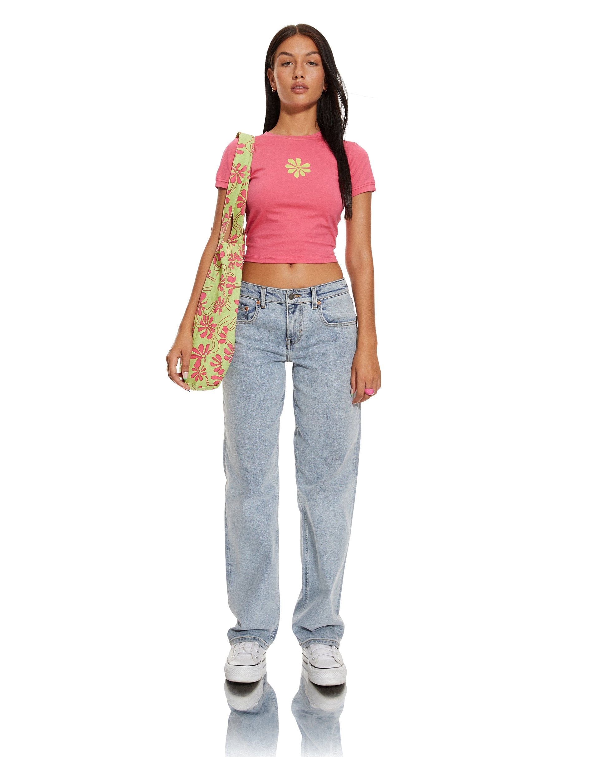Bild von MOTEL X BARBARA Barbs Tote Bag in Green Beachy Floral