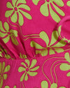 90er Jahre Beachy Floral Hot Pink