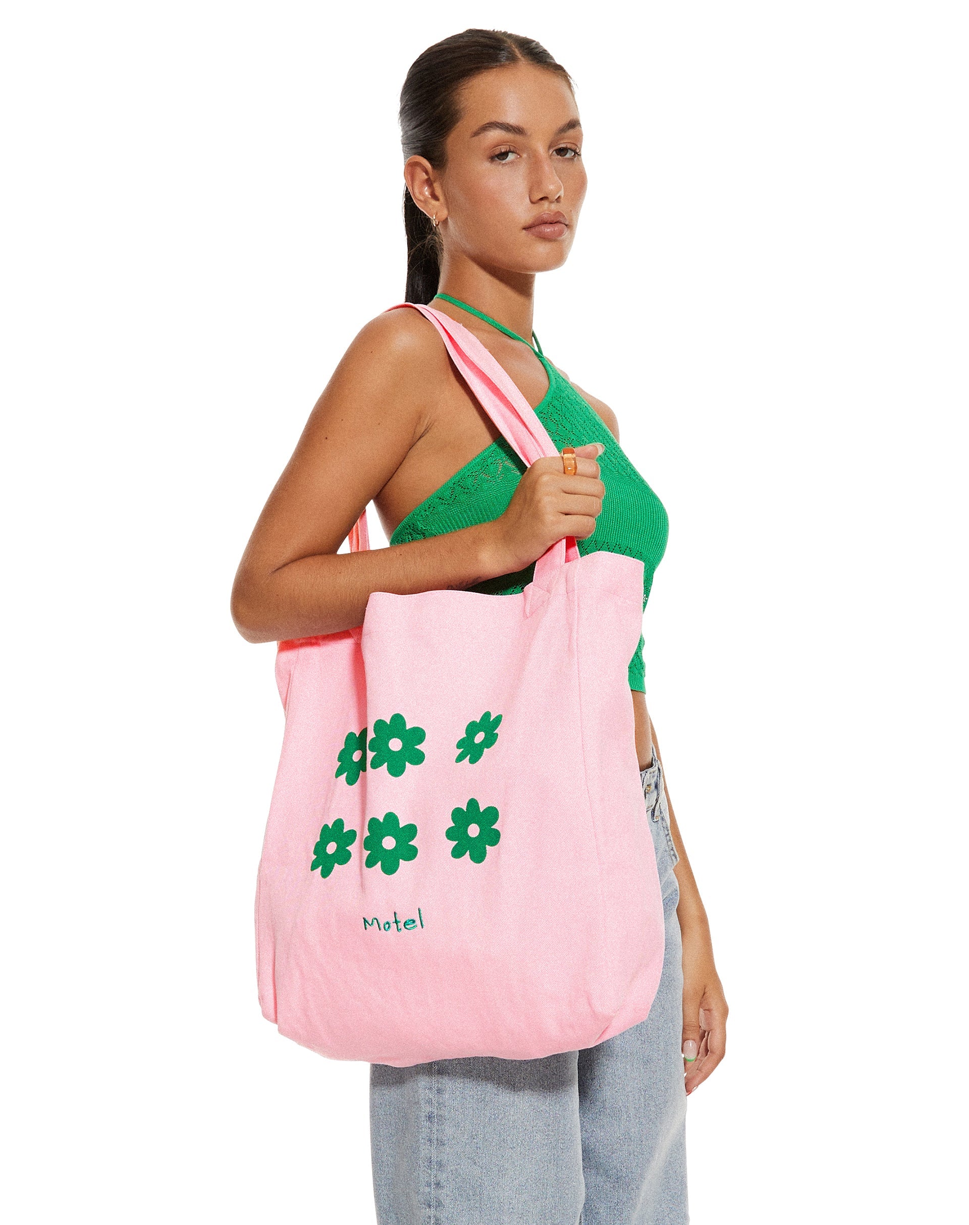 Bild von MOTEL X BARBARA Barbs Tote Bag in Pink Motel Floral