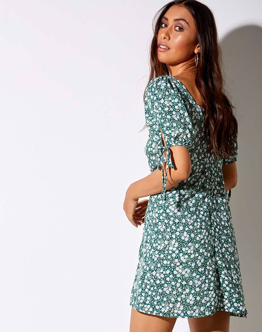 Calia Kleid in Floral Field Green
