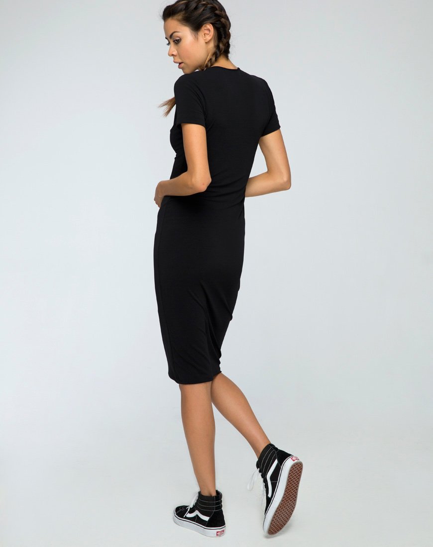 Image of Callow Bodycon Kleid in Schwarz