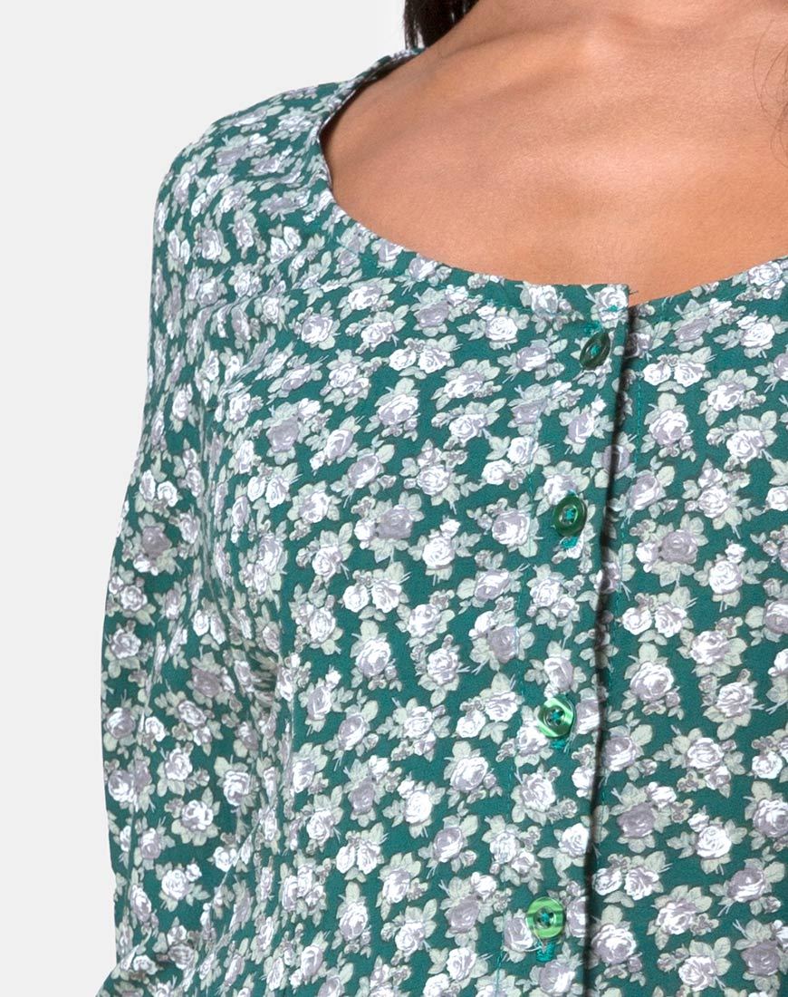 Image of Camdy Kleid in Floral Bloom Grün