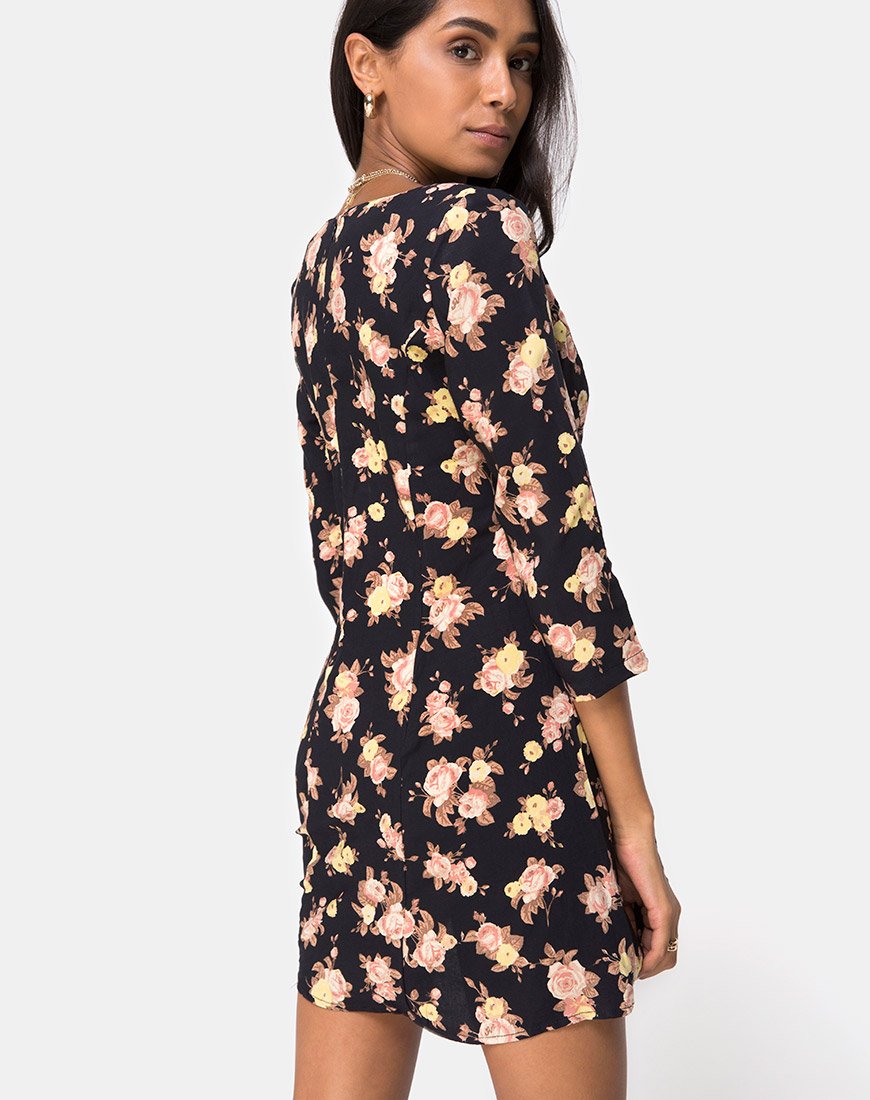 Image of Camosa Swing Kleid in Antik Rose Schwarz