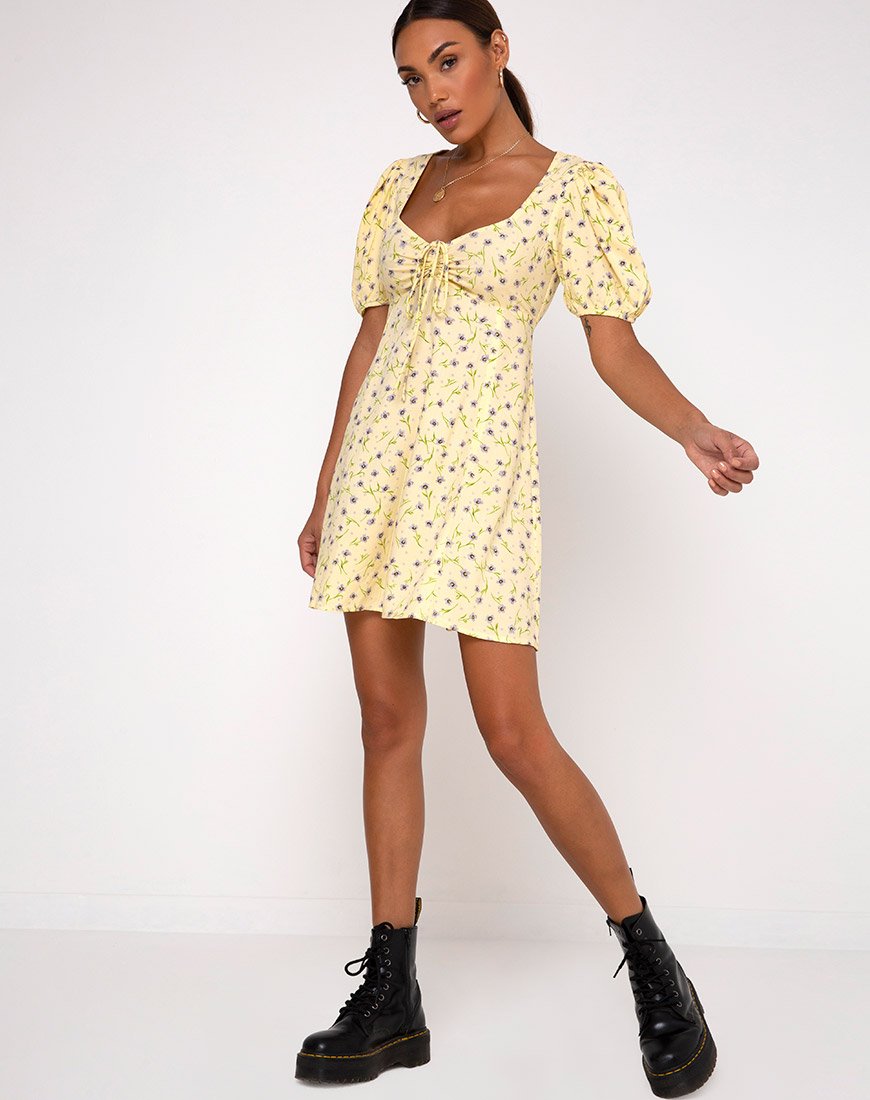 Image of Carie Kleid in Wild Flower Lemon Drop