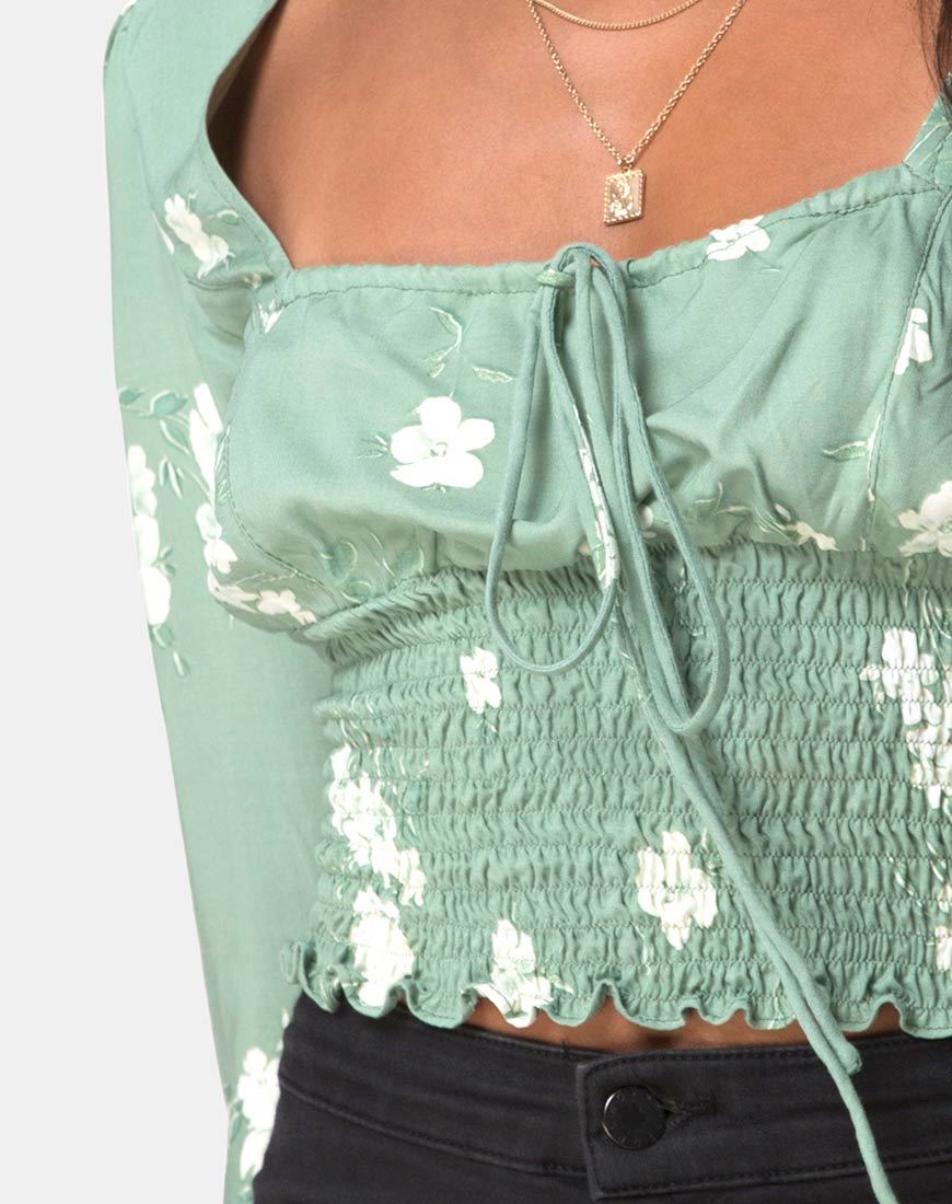 Bild von Carmen Top in Mono Flower Green