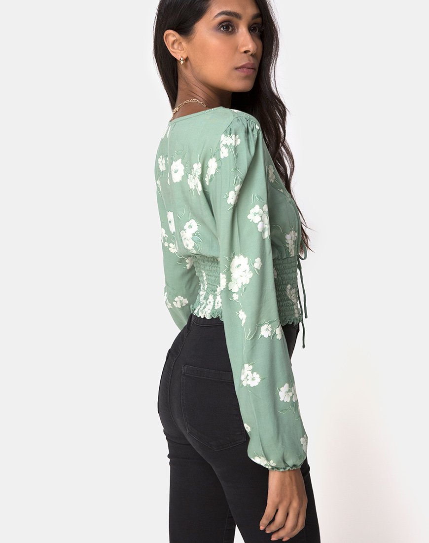 Bild von Carmen Top in Mono Flower Green
