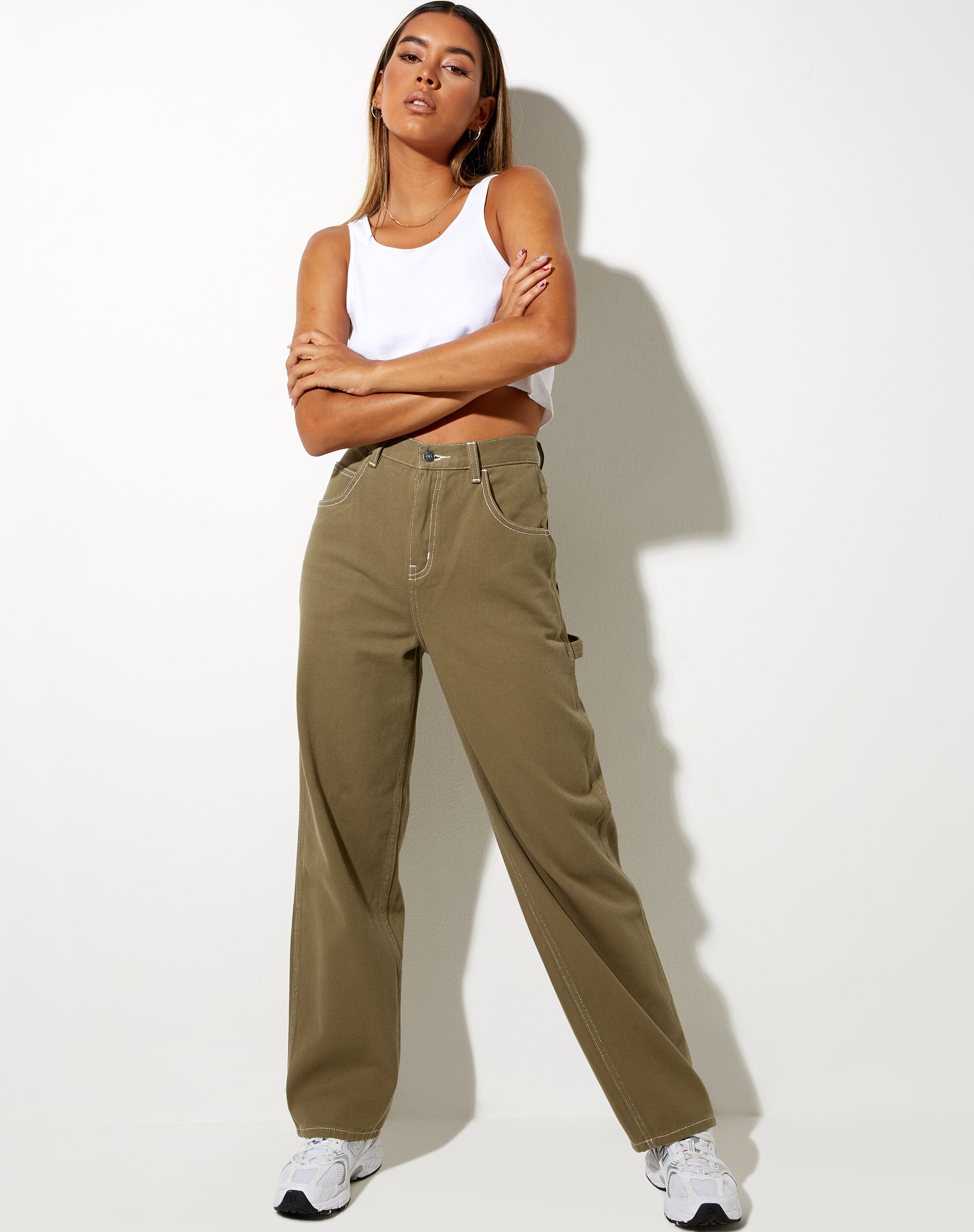 Bild von Carpenter Parallel Jeans in Khaki