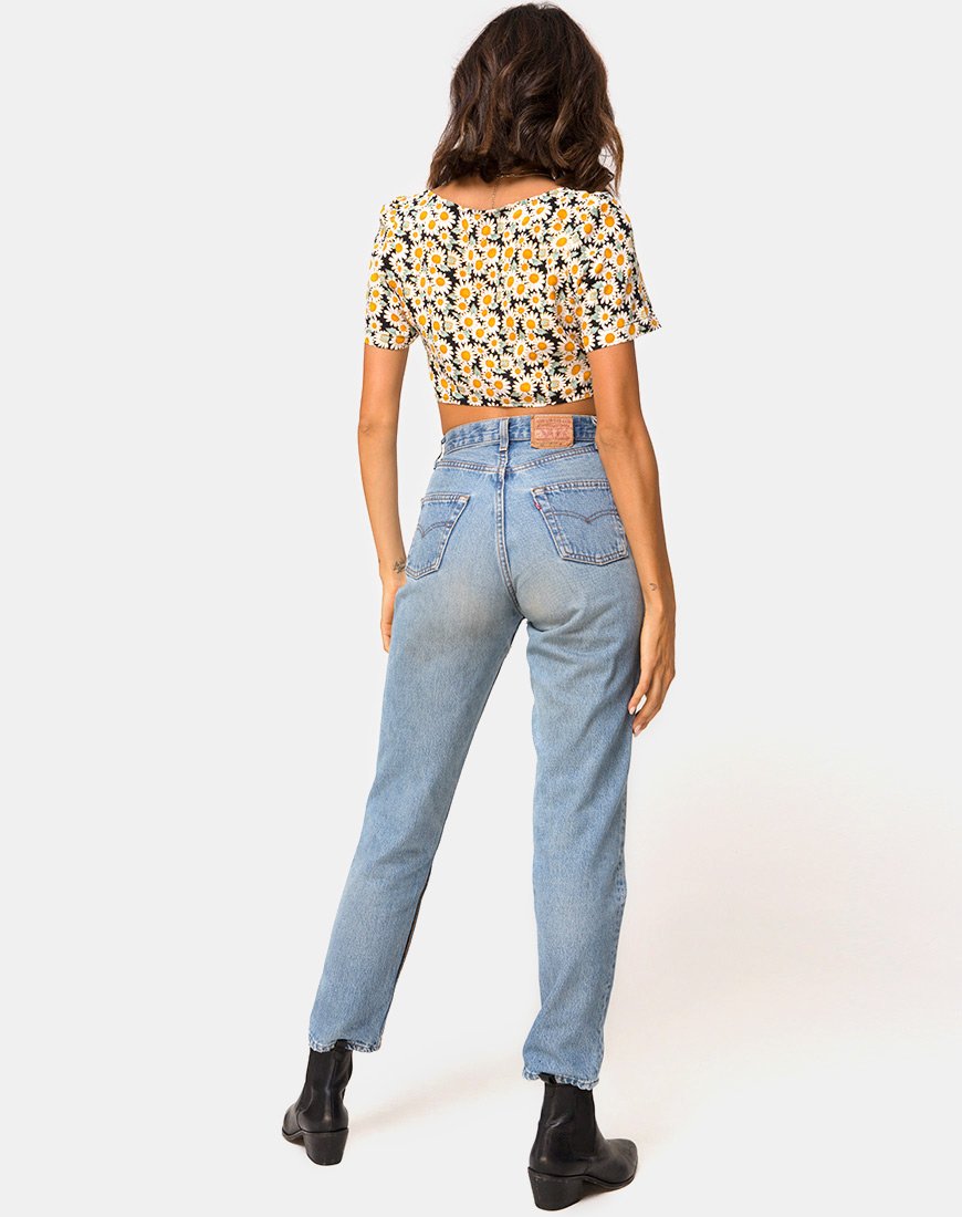 Bild von Cavazza Crop Top in Delightful Daisy