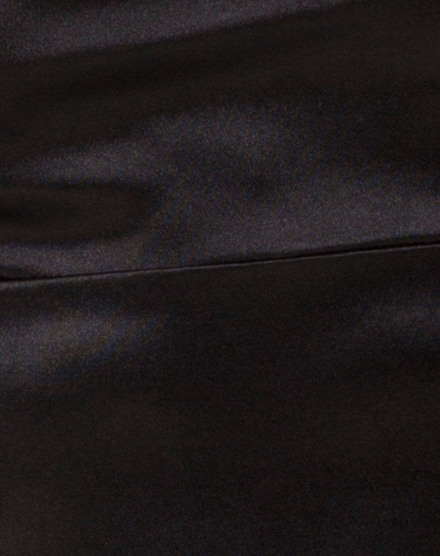 Image of Cecile Kleid aus Satin Schwarz