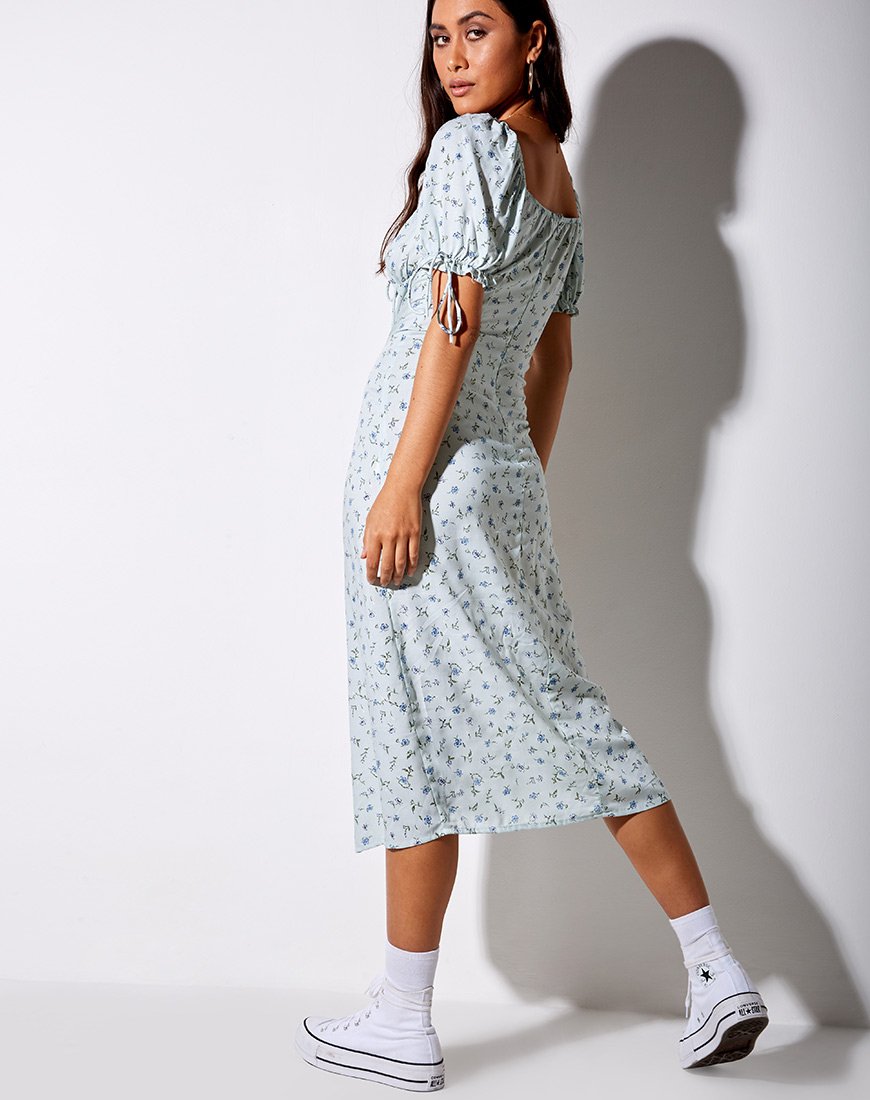Cello Midikleid in hübschem Blütengrün