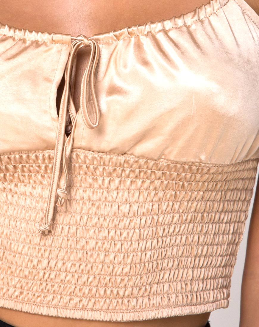 Bild von Cemara Top in Satin Champagner