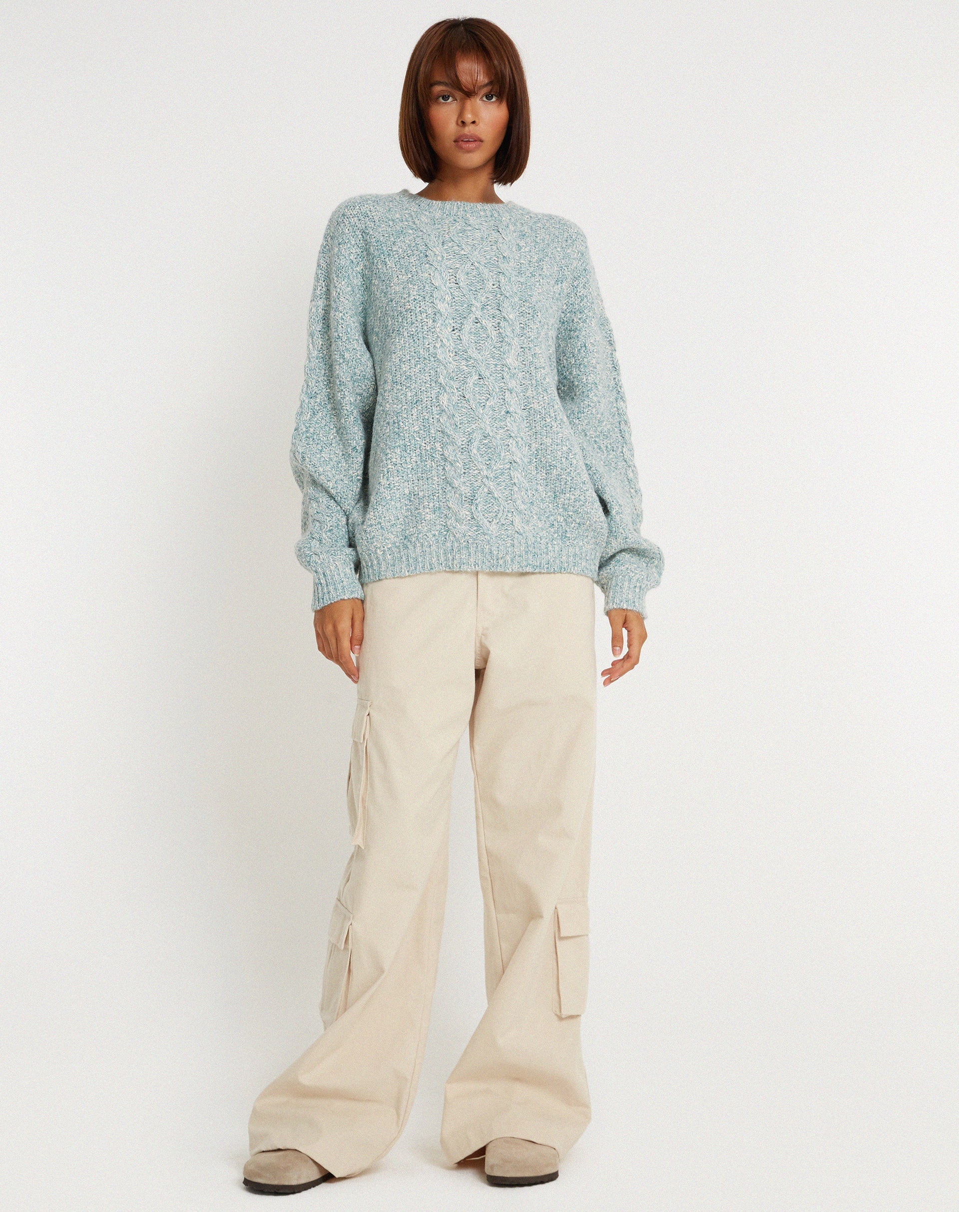 Abbildung des Chalih Pullovers in Duck Green