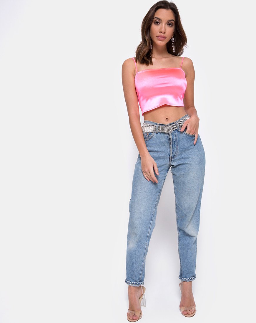 Bild von Champo Top in Fluro Satin Pink