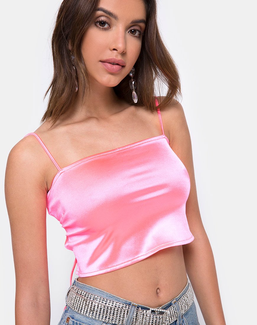 Bild von Champo Top in Fluro Satin Pink