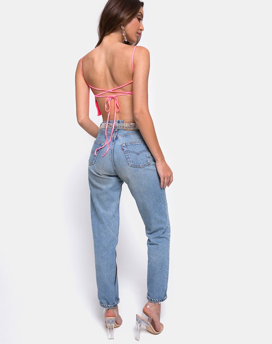 Bild von Champo Top in Fluro Satin Pink