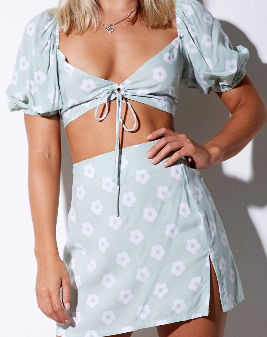 Sheny Minirock in Sage Daisy