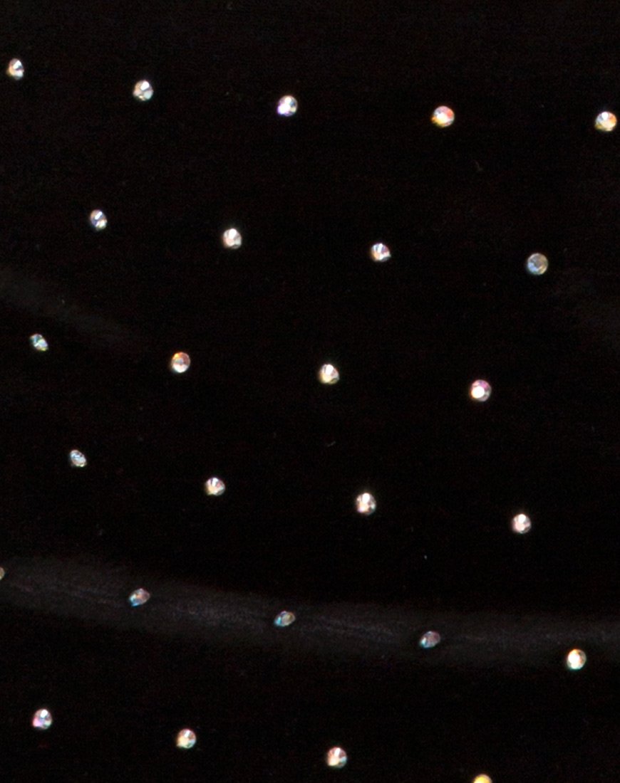 Bild von Cheri Split Skirt in Diamante Schwarz