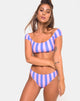 Image of Claudia Bikini-Oberteil in Fairground Stripe