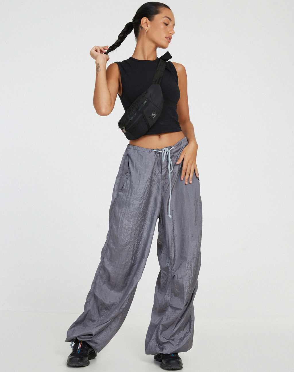 Chute-Hose in Fallschirm Cool Grey