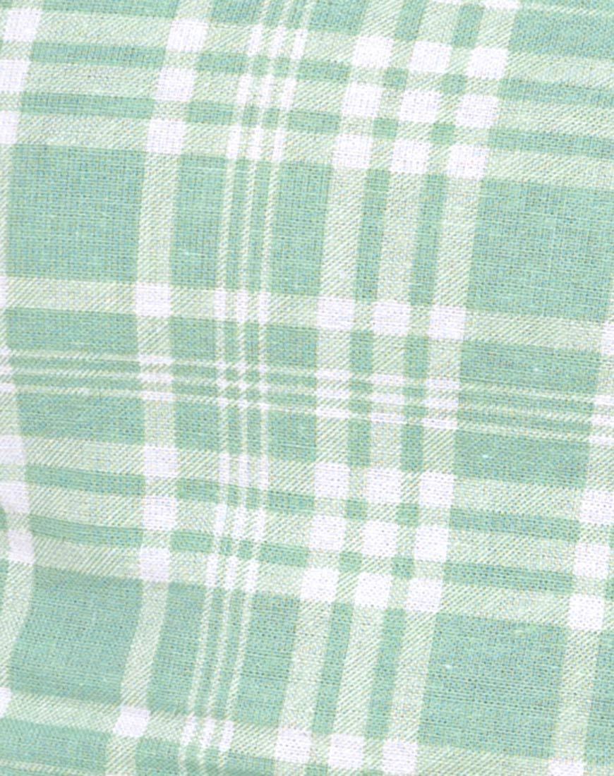 Bild von Cindy Crop Top in Tischtuch Neo Mint