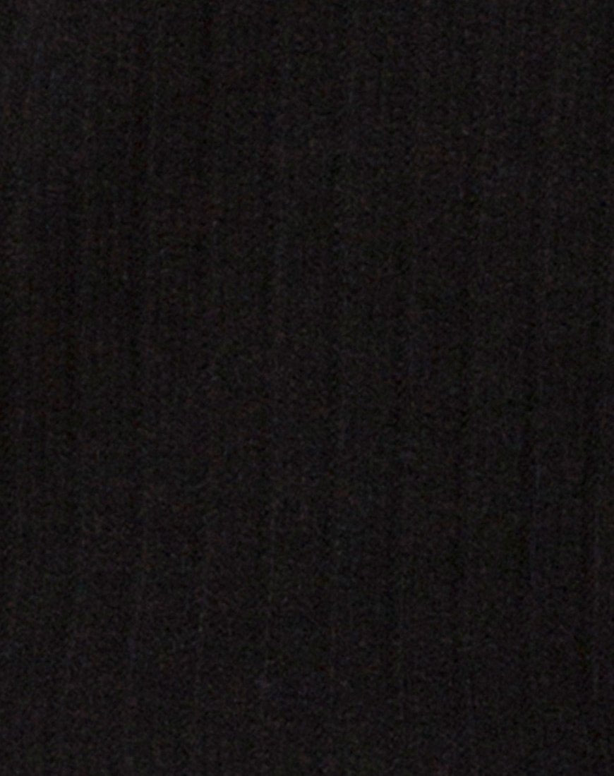 Image of Saray Off The Shoulder Pullover in Schwarzer Strickware