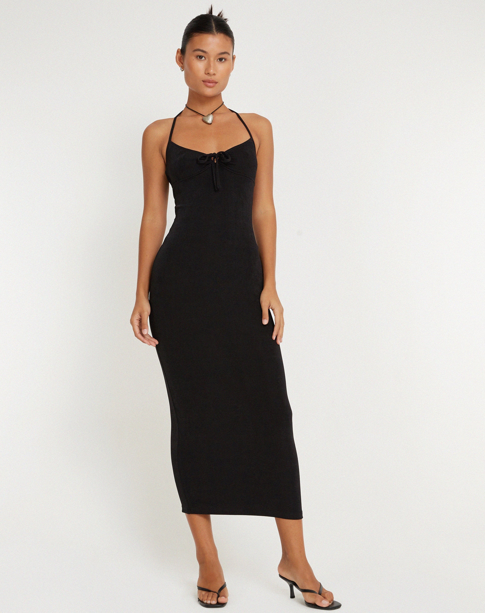 Bild von Clovia Maxikleid in Schwarz