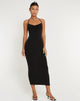 Bild von Clovia Maxikleid in Schwarz