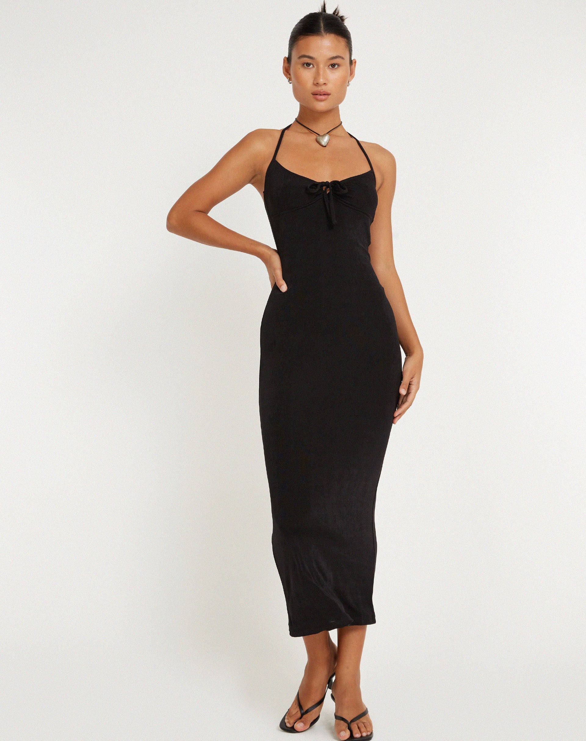 Bild von Clovia Maxikleid in Schwarz