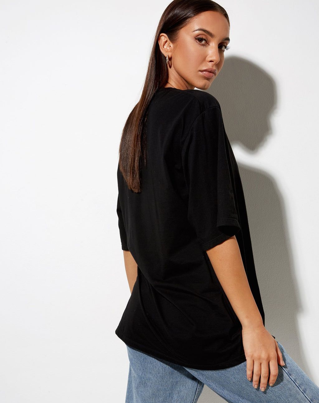 Cocoon Tee in Schwarz Angelo Label Embro