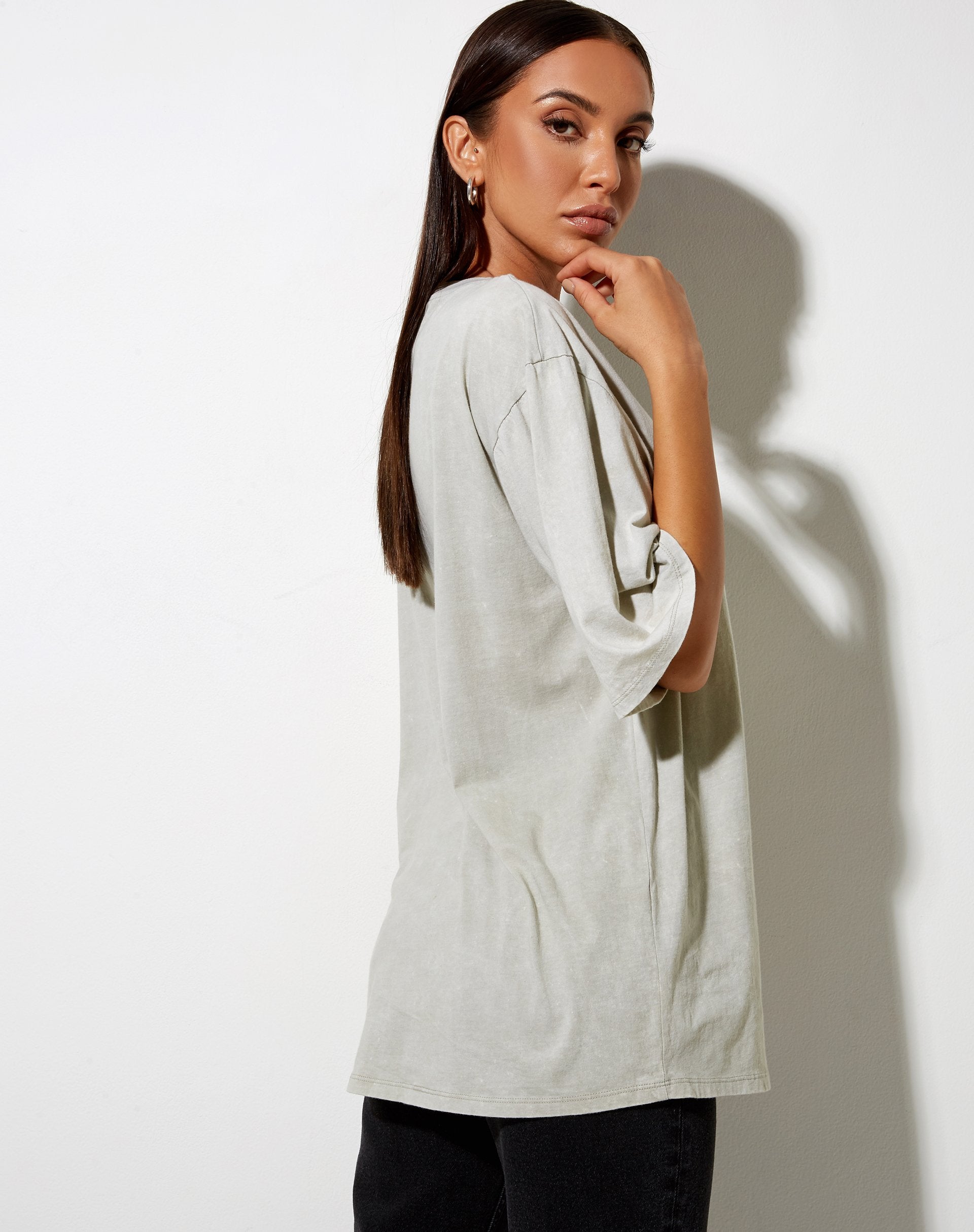 Bild von Cocoon Tee in Ecru Angelo Label Embro