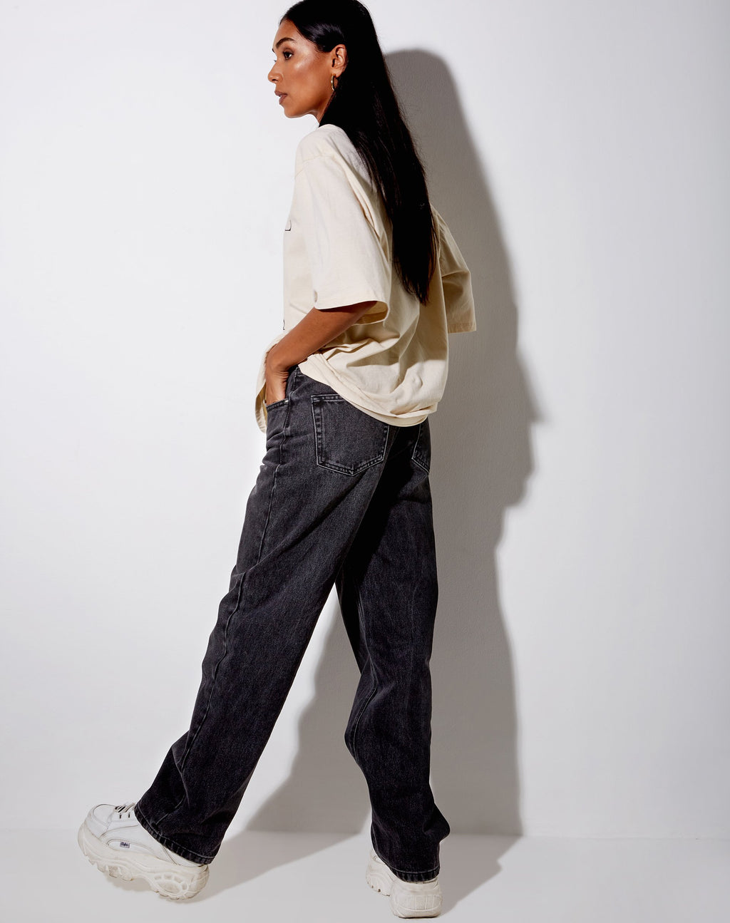 Cocoon Tee in Stein 'Angel Energy'