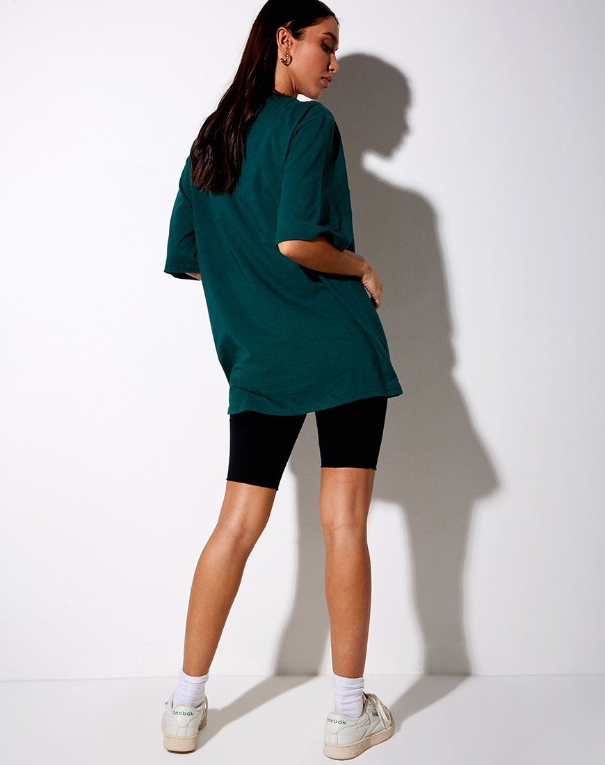 Image of Cocoon Tee in Flaschengrün Too Many Feelings