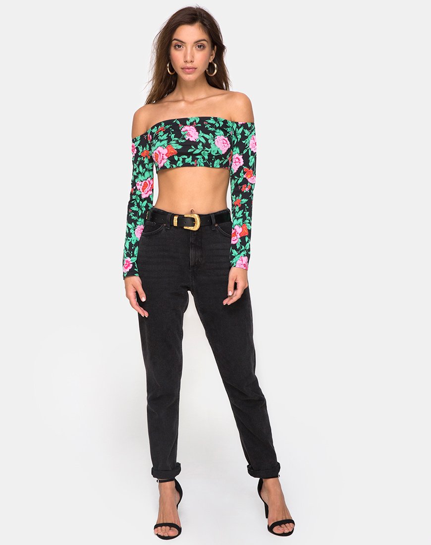 Bild von Coga Crop Top in Flower Fling
