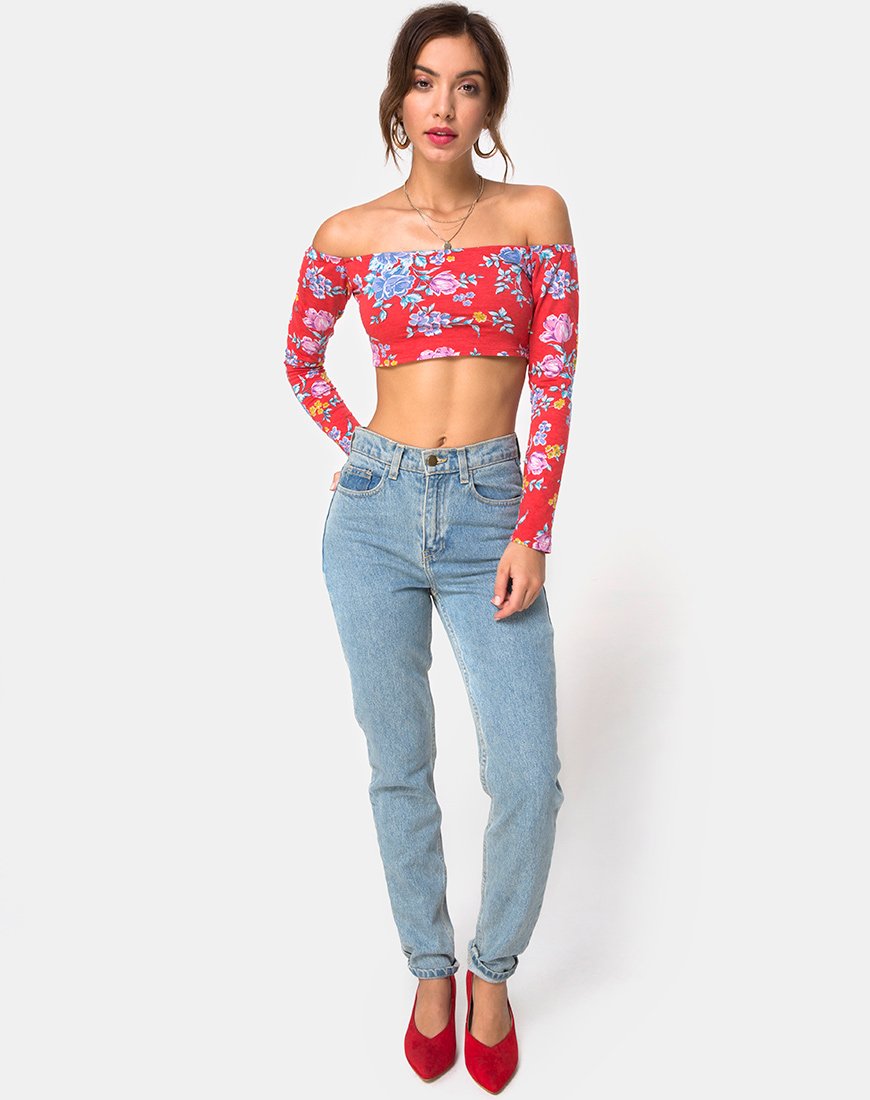 Bild von Coga Crop Top in Vintage Fleur