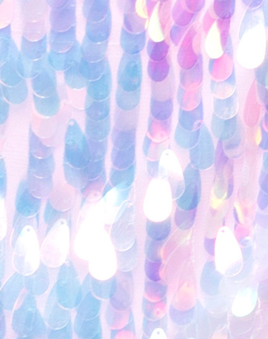 Bild von Colete Slip Dress in Opal Einhorn Pailletten Rosa
