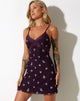 Bild von Coline Mini Dress in Plum Daisy Embro